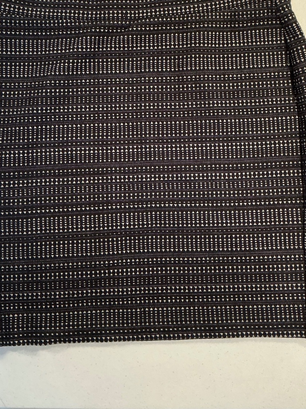 Loft pull on micro check skirt